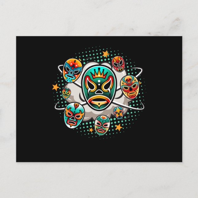 Postal Lucha libre en México (Anverso)