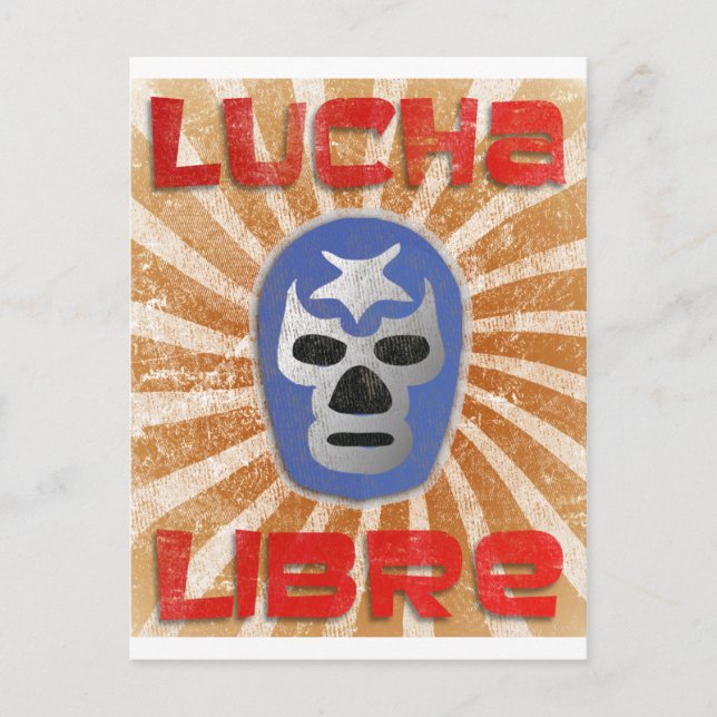 Postal Lucha libre mexicana (Anverso)