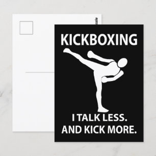 Postal Luchador de Kickboxing Kickboxer Kickboxing