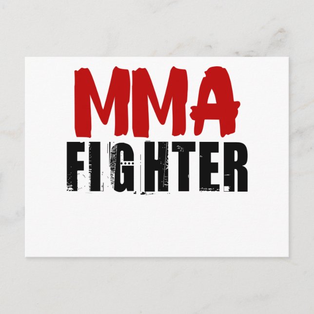Postal Luchador de MMA (Anverso)