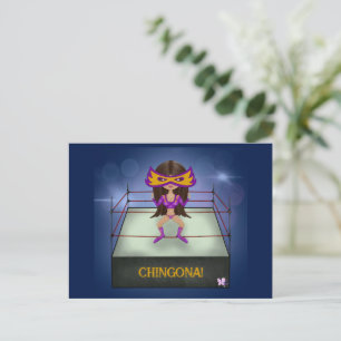 Postal Luchadora Lucha Libre