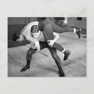 Postal Luchadores Calientes