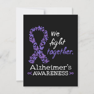 Postal Luchamos juntos: conciencia sobre el Alzheimer