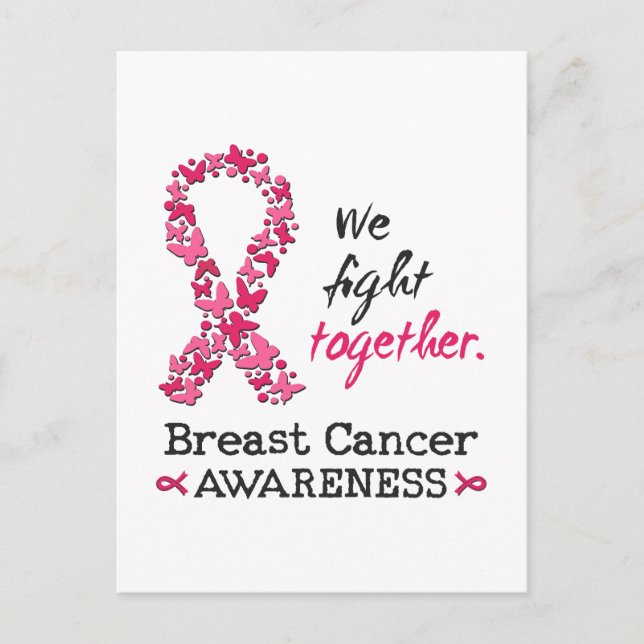 Postal Luchamos juntos contra el cáncer de mama (Anverso)