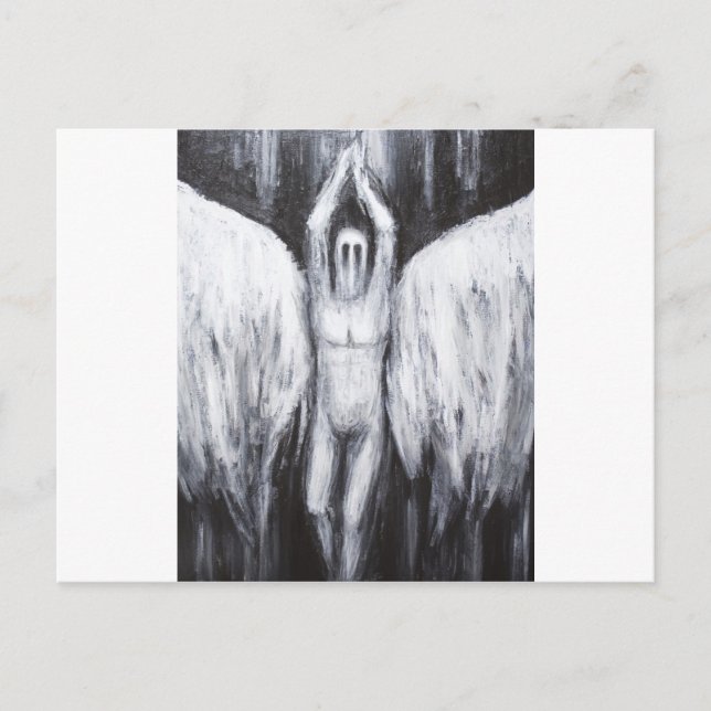 Postal Lucifer la estrella de la mañana descendiendo al a (Anverso)