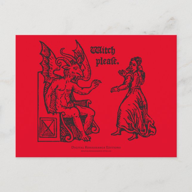 Postal Luciferocioso (Anverso)