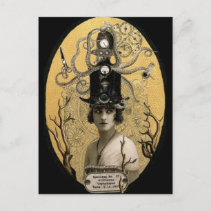 Postal Lucinda Octavio Steampunk