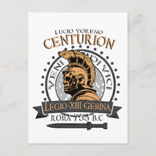 Postal Lucio Voreno, un famoso Centurión Romano