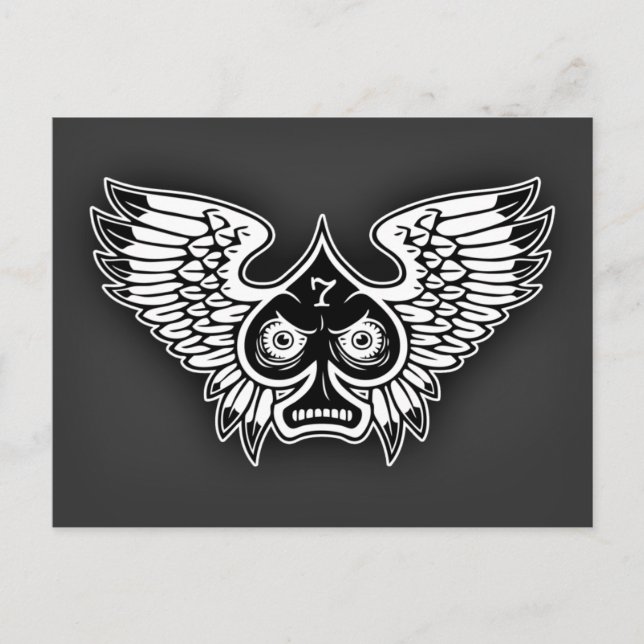 Postal Lucky Angry Wingspade #7 (Anverso)
