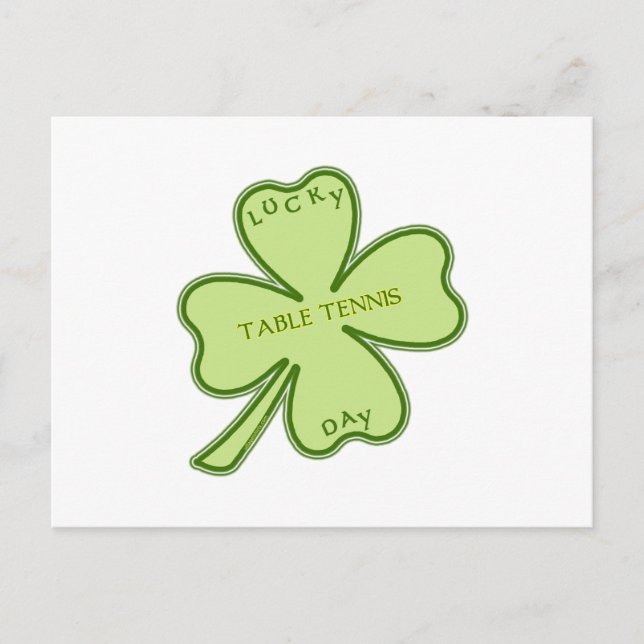 Postal Lucky Day Ping Pong (Anverso)