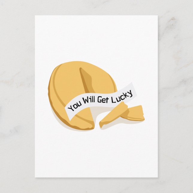 Postal Lucky Fortune Cookie (Anverso)