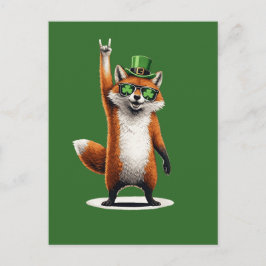 Postal Lucky Fox Shamrock Sunglasses St Patrick's day