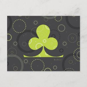 Postal Lucky Irish Shamrock Postcard
