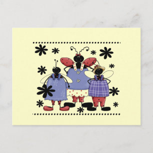 Postal Lucky Ladybug Amigos camisetas y regalos