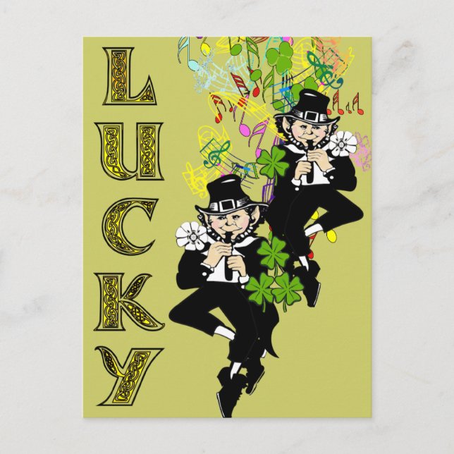 Postal Lucky Leprechaun (Anverso)