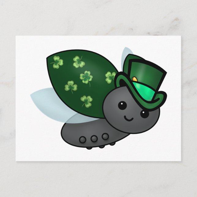 Postal Lucky Leprechaun Ladybug (Anverso)
