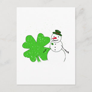 Postal Lucky Snowman