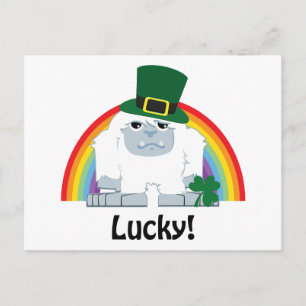 Postal Lucky Yeti Leprechaun