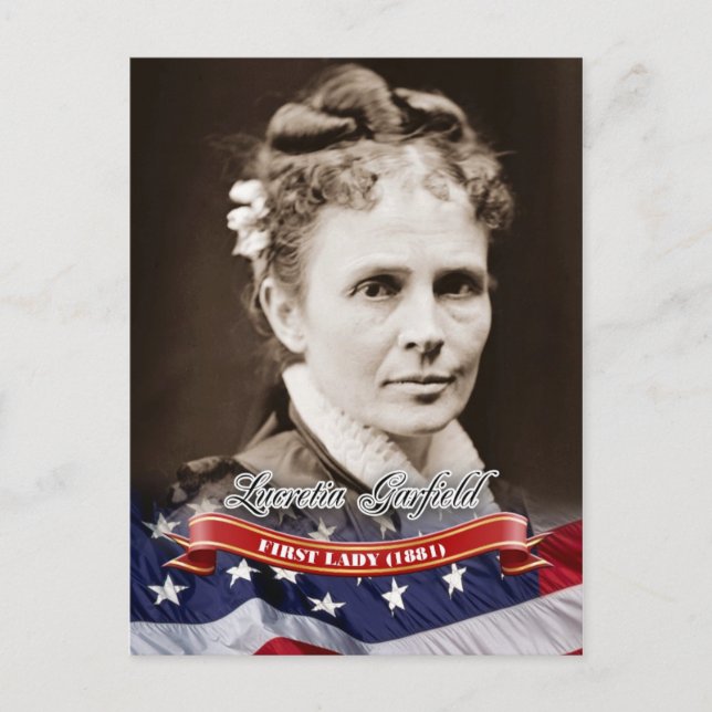Postal Lucretia Garfield, Primera Dama de los Estados Uni (Anverso)
