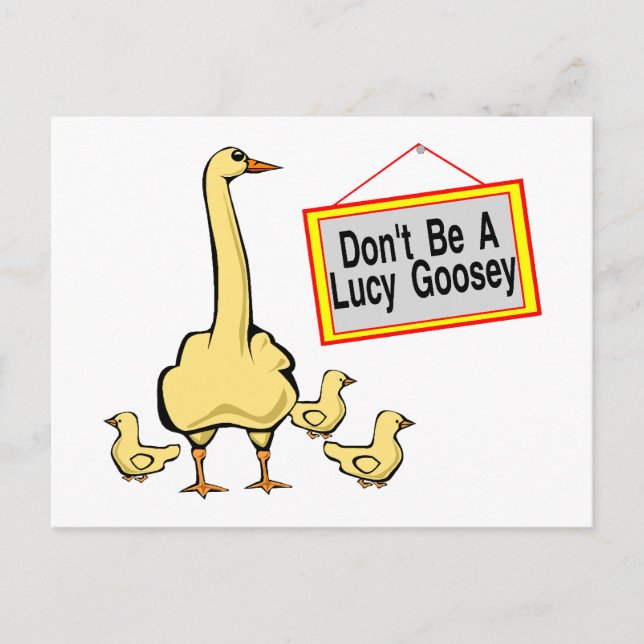 Postal Lucy Goosey (Anverso)