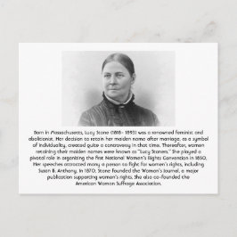 Postal Lucy Stone - Feminista