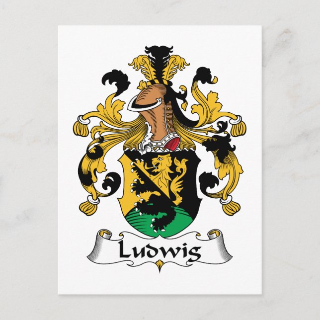 Postal Ludwig Family Crest (Anverso)