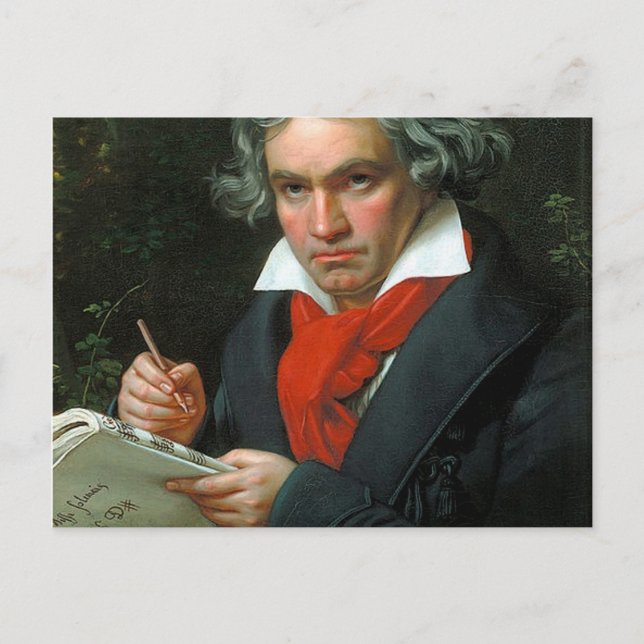 Postal Ludwig Van Beethoven (Anverso)