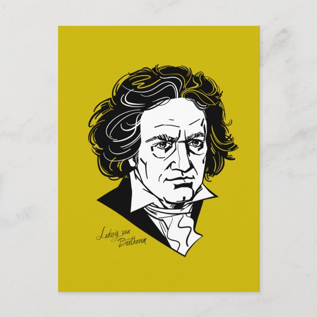 Postal Ludwig van Beethoven (Anverso)