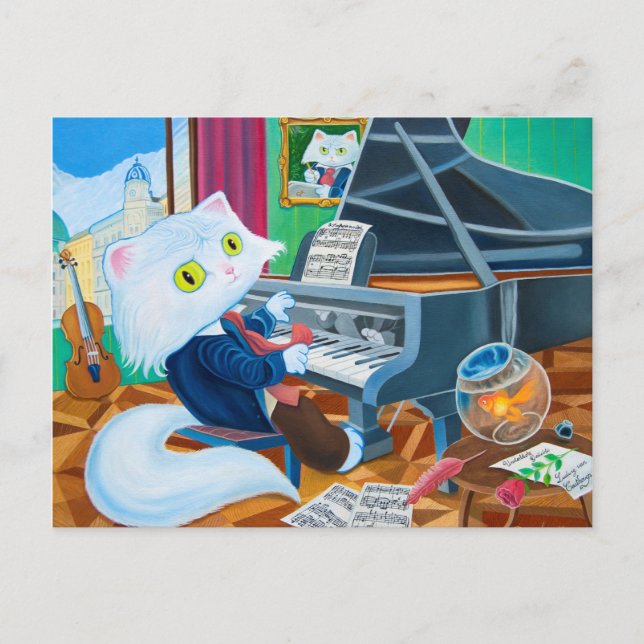 Postal "Ludwig van Caathoven" (Anverso)