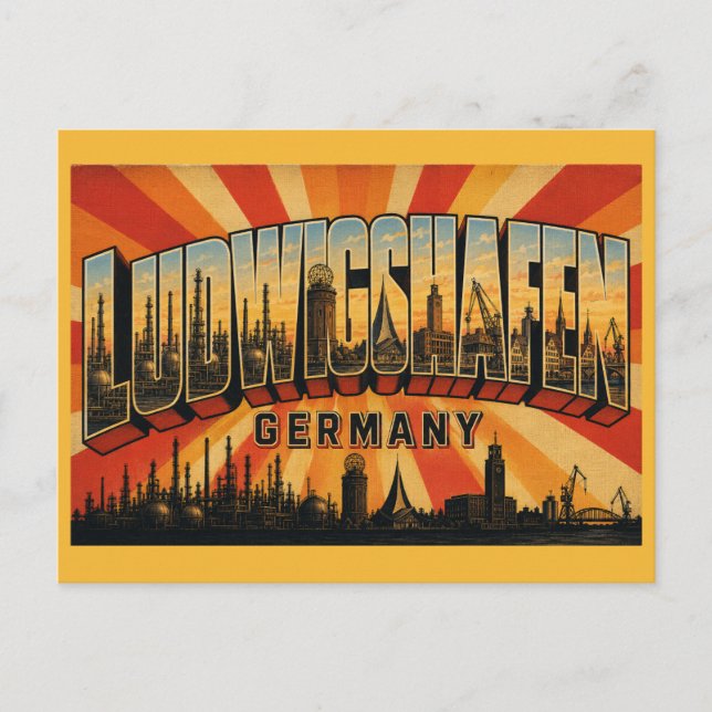 Postal Ludwigshafen Alemania BASF (Anverso)