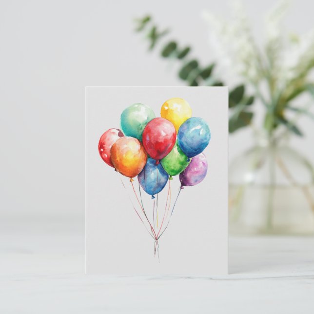 Postal Luftballons (Anverso de pie)