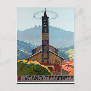 Postal Lugano Tesserete, Iglesia del Pueblo, Suiza