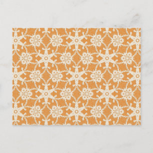 Postal Lugar antiguo - naranja y crema