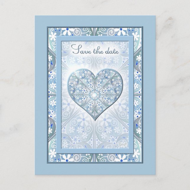 Postal Lugar cerámico Azul claro (Anverso)