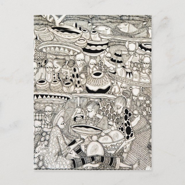 Postal Lugar de mercado (Anverso)