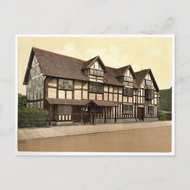 Postal Lugar de nacimiento de Shakespeare, Stratford-on-A (Anverso)