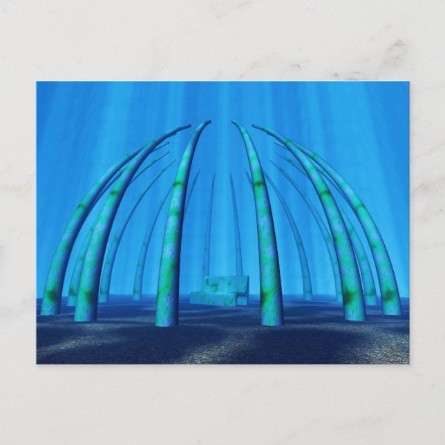 Postal lugar de reposo submarino (Anverso)