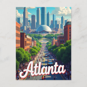 Postal Lugar de viaje famoso Atlanta Georgia EE. UU.