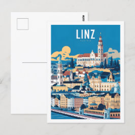 Postal Lugar de viaje famoso de Linz Austria