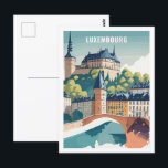 Postal Lugar de viaje famoso de Luxemburgo<br><div class="desc">Lugar de viaje famoso de Luxemburgo</div>
