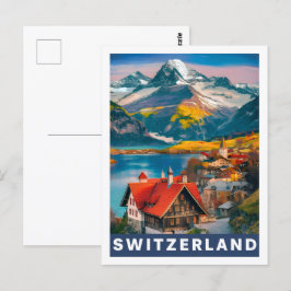 Postal Lugar de viaje famoso de Suiza
