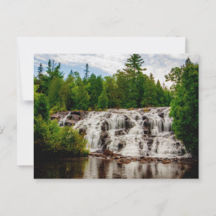 Postal Lugar escénico de las cataratas de bonos, Michigan