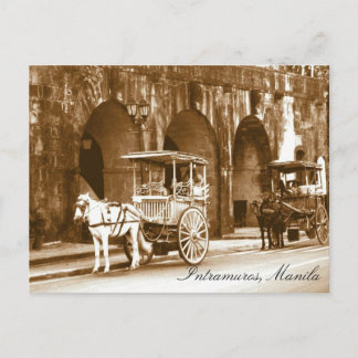 Postal lugar turístico de Intramuros Filipinas