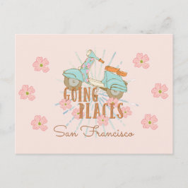 Postal Lugares de marcha de Boho Scooter