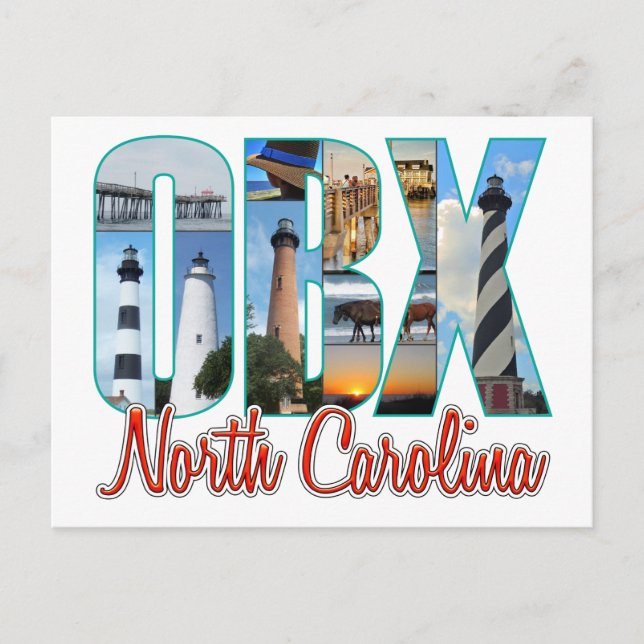 Postal Lugares de OBX (Anverso)