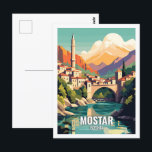 Postal Lugares de viaje famosos de Mostar Bosnia<br><div class="desc">Lugares de viaje famosos de Mostar Bosnia</div>