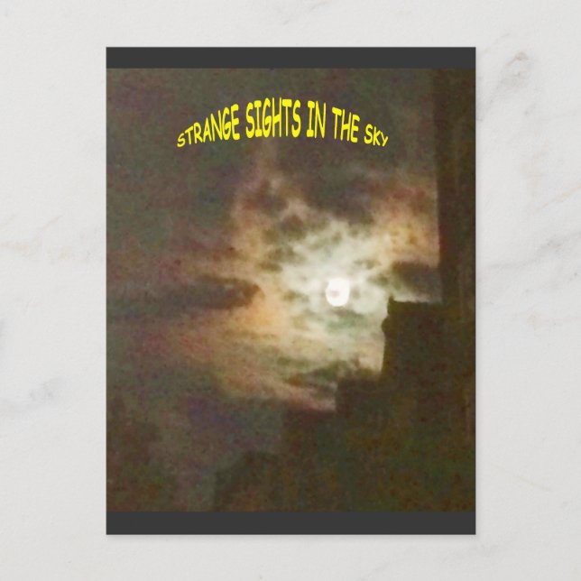 Postal Lugares extraños en el cielo (Anverso)