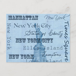 Postal Lugares Nueva York