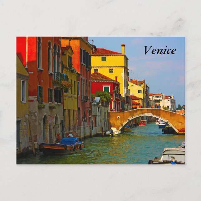 Postal Lugares románticos de Venecia, Venecia (Anverso)