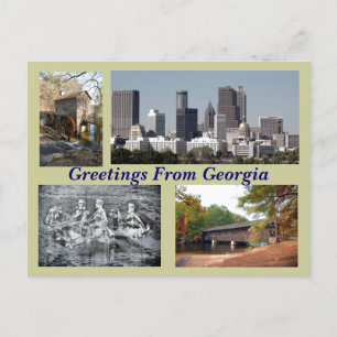 Postal Lugares turísticos de Georgia